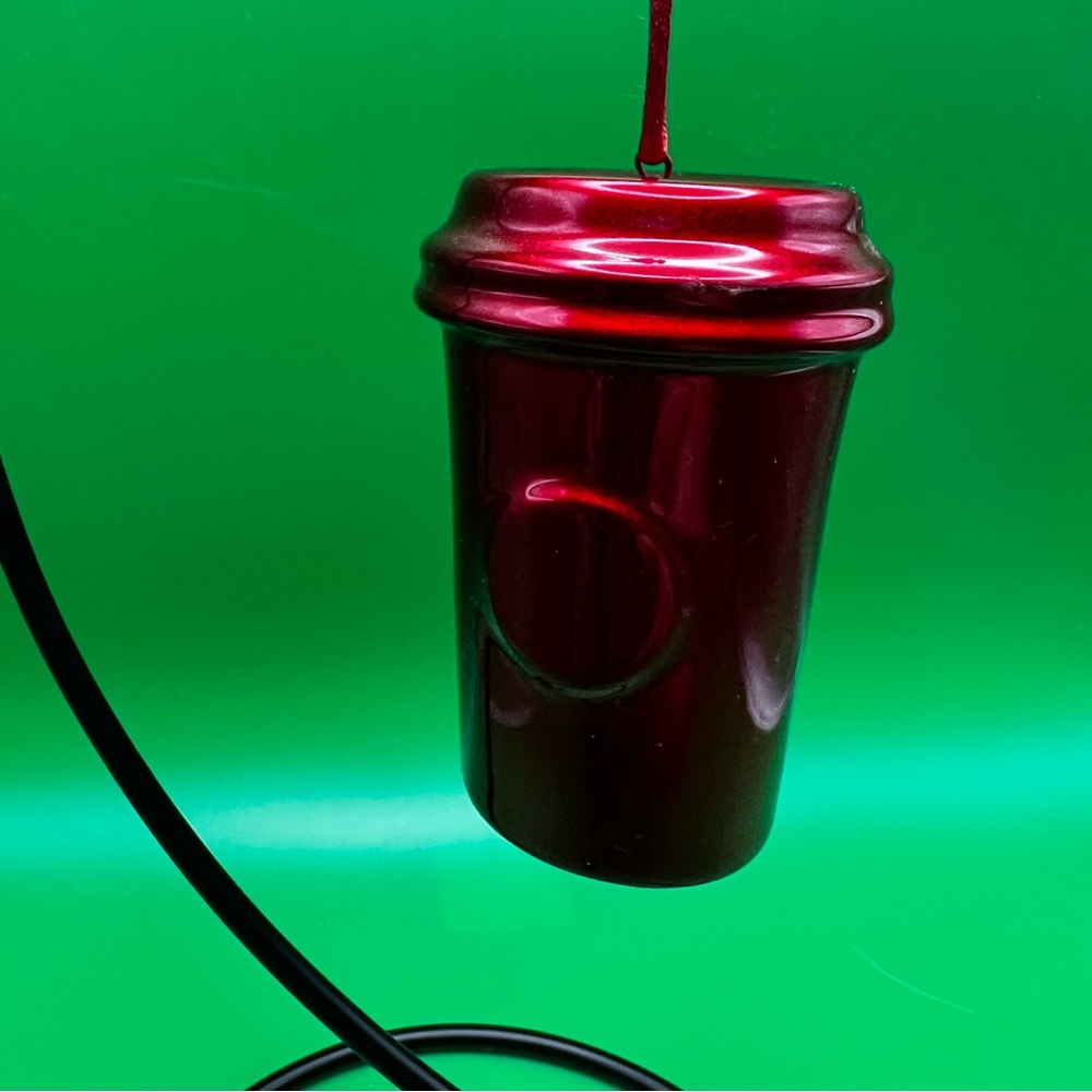 Starbucks Red Reflective Cup Christmas Ornament - 2014
